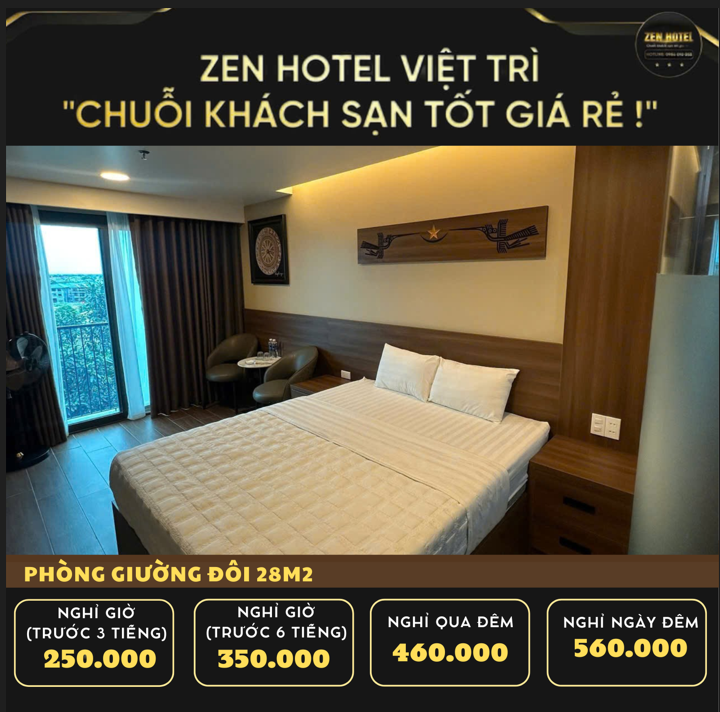 Phòng 1 giường đôi 28m2